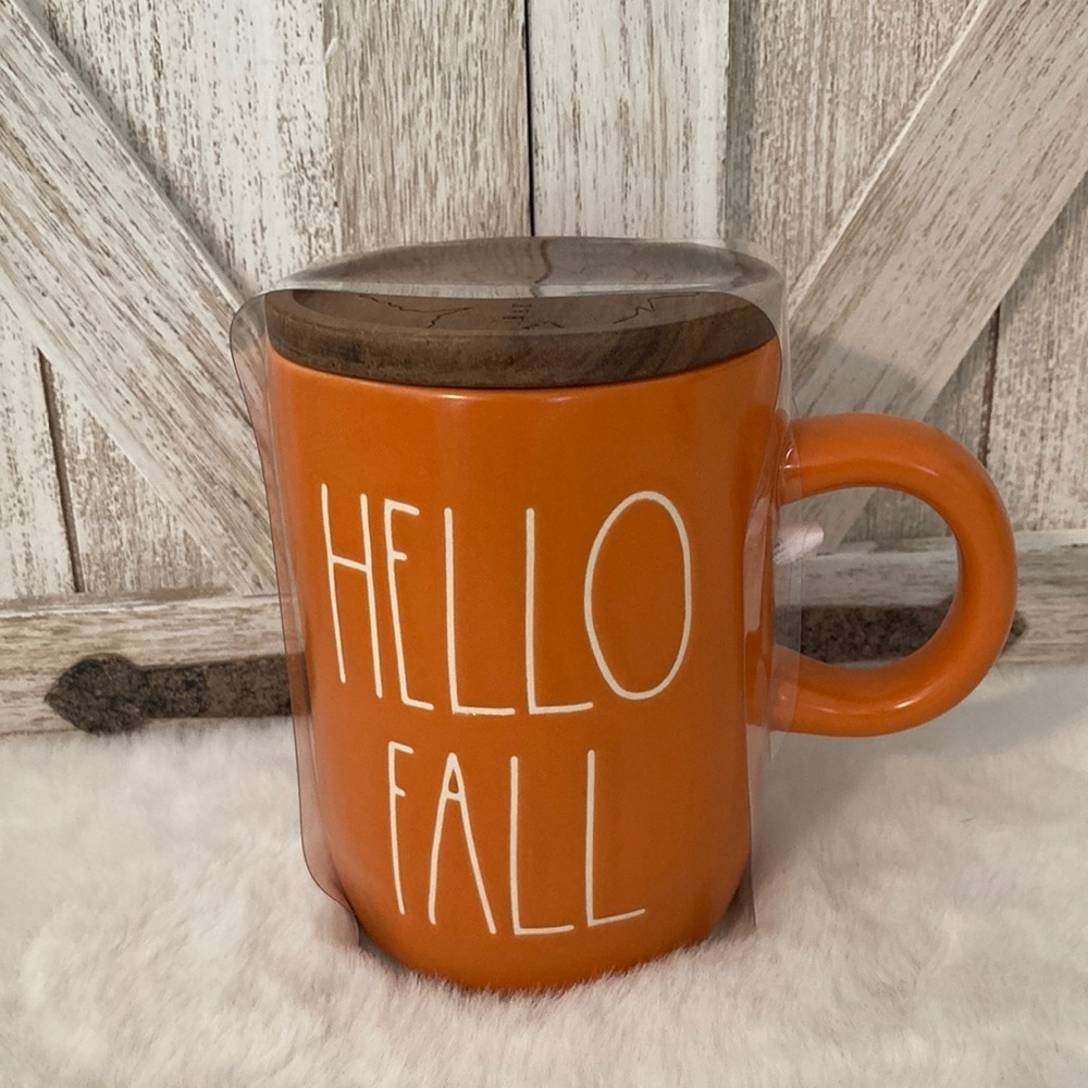 Rae Dunn Hello Fall Mug with Coaster